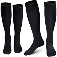 Los mejores  - CAMBIVO 2 Pares Calcetines de Compresion Mujer- Medias de Compresion Hombre- Calcetines Compresivos Enfermera para…